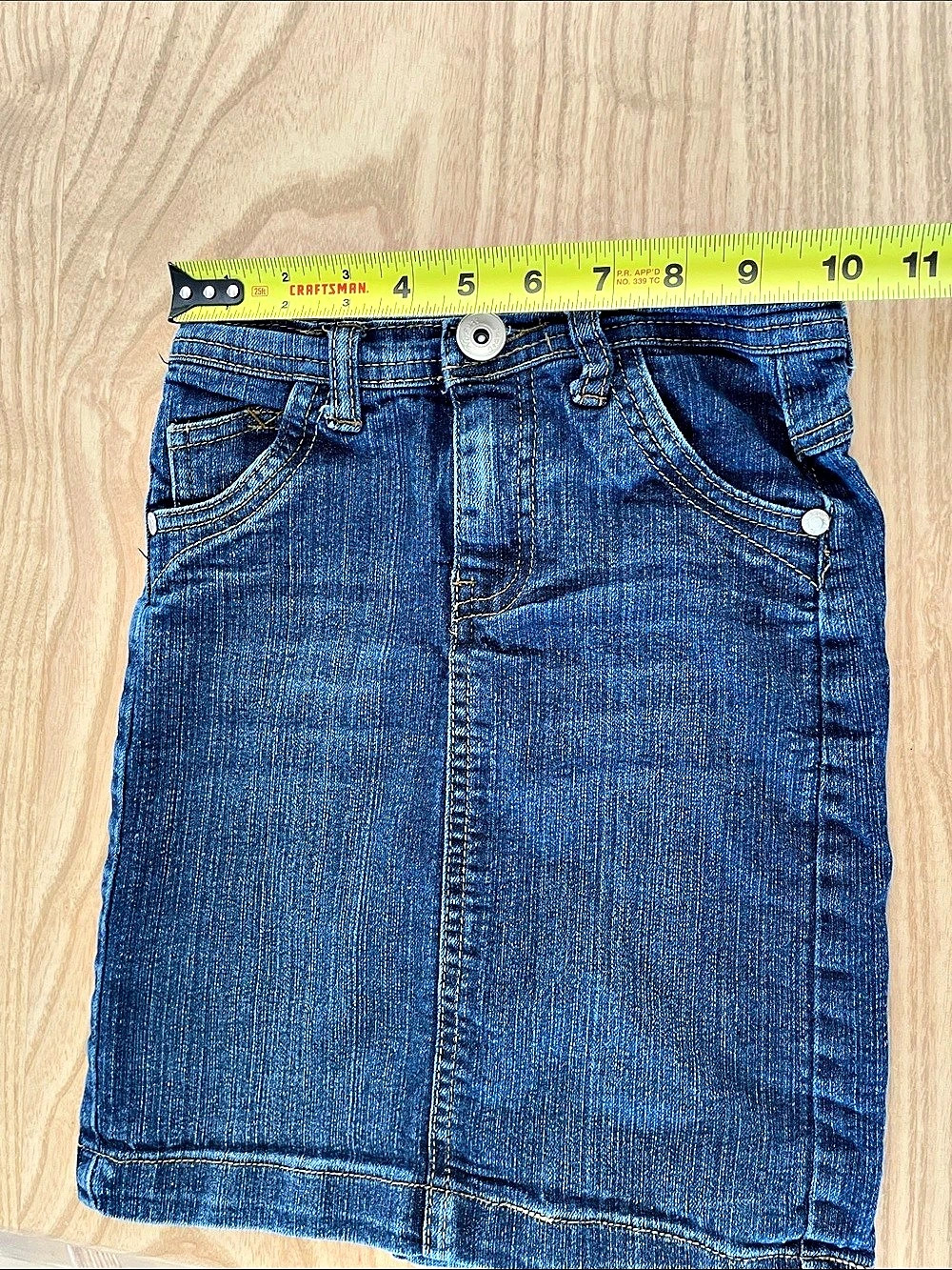 Denim girls Skirt in Blue (4)
